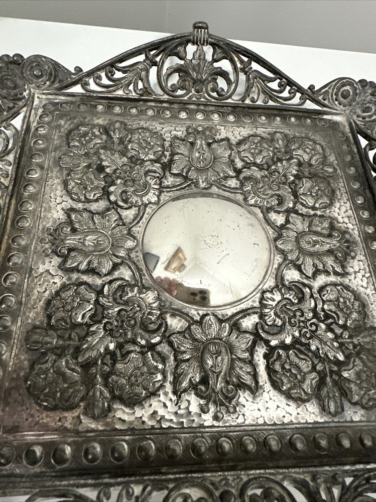 Tufts Boston Antique Quadruple Plate Tray