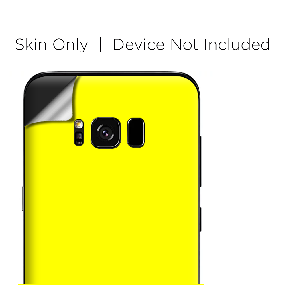 Skins Decals for Samsung Galaxy S8 - Bright Yellow