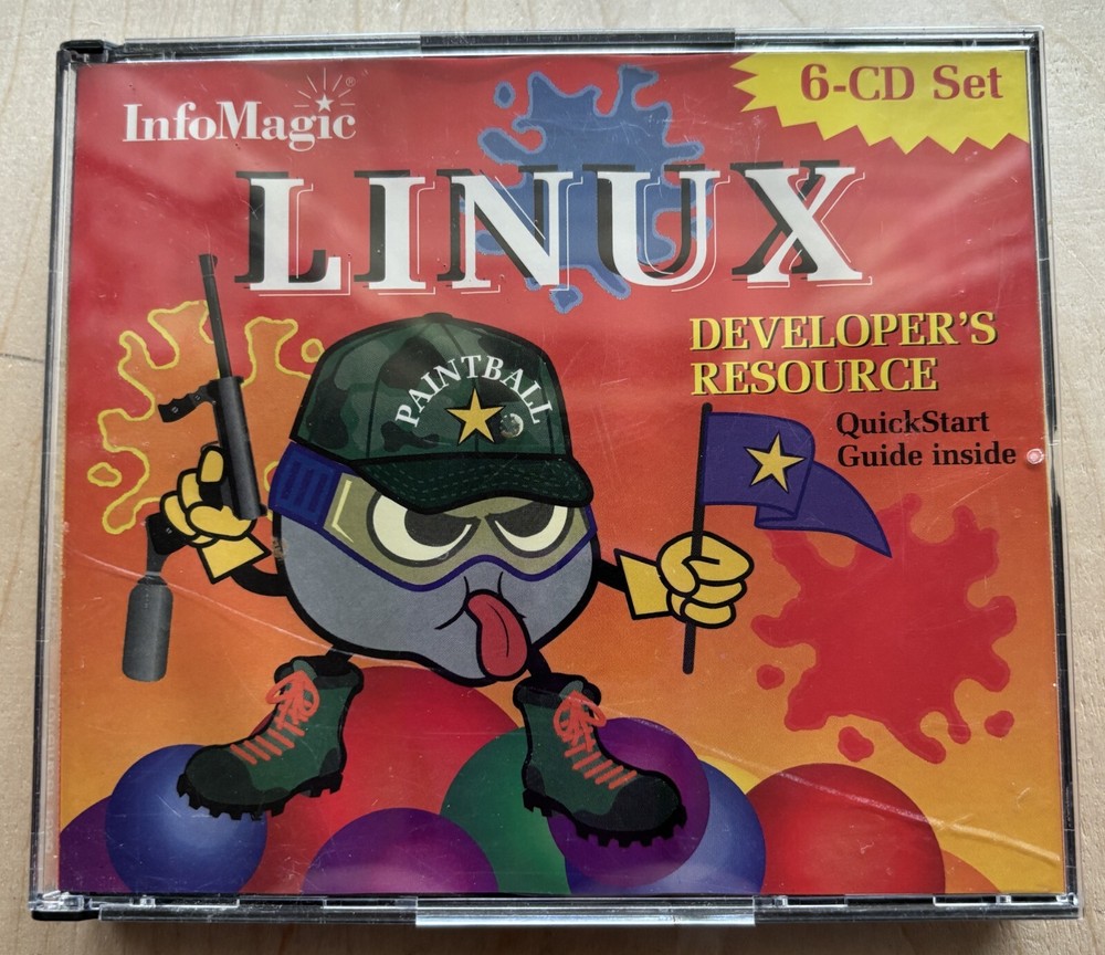 Linux Developer's Resource Infomagic PAINTBALL 6 CD Set Red Hat Slackware Kernel