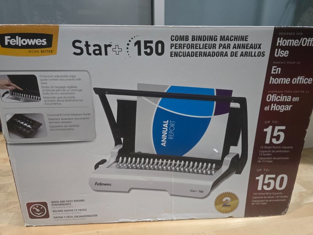 Fellowes 50065 Manual Comb Binding Machine