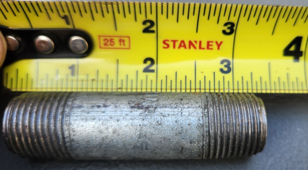 (20 Pk) 1/2 x 1-1/2 Nipple threaded
