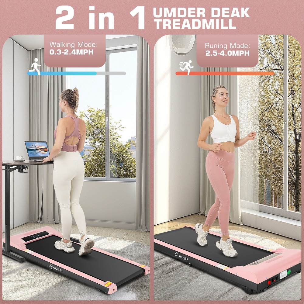 Remote Control, Compact Electric Treadmills for Home/Gym/Office with LED Screen!