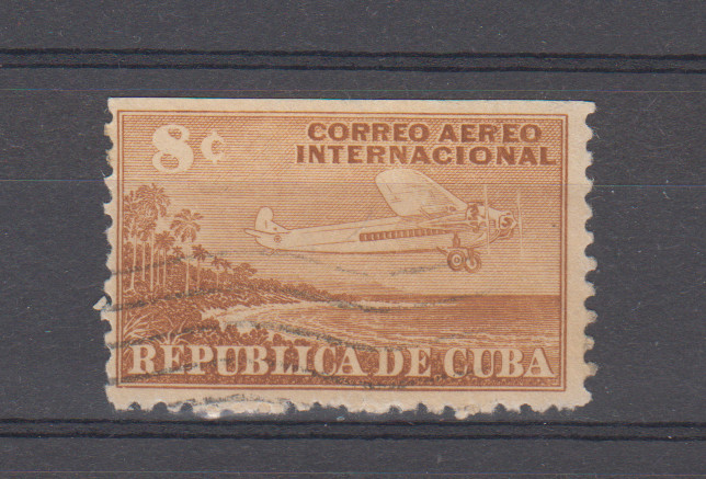 1CUBA  : 1948 - USED - SCOTT # C40    PLANE / AIR MAIL