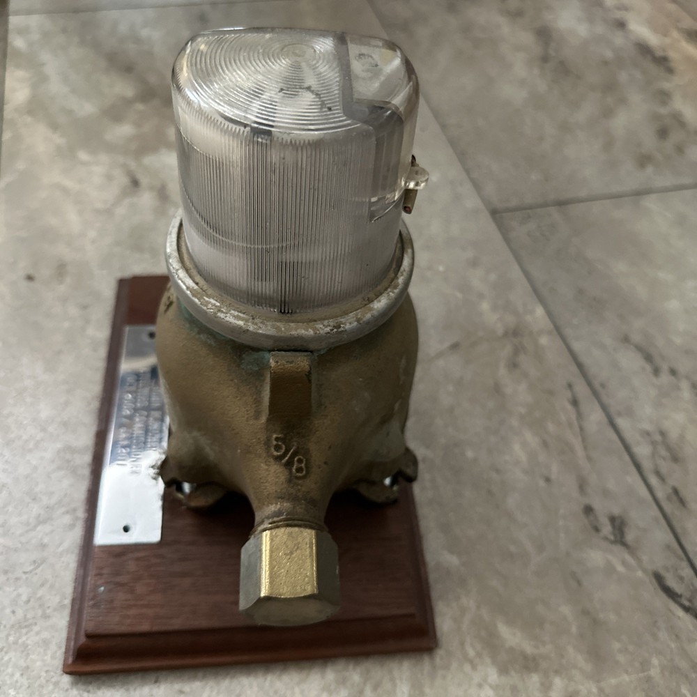 Vintage Rockwell Solid Brass Water Meter Industrial Steampunk