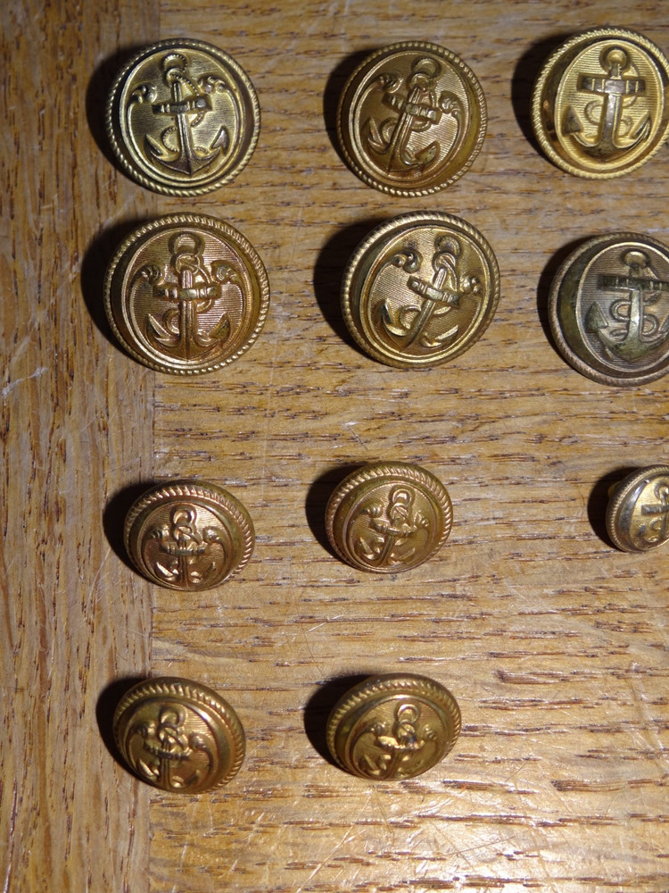 Marine Anchor Buttons Lot 2 Models