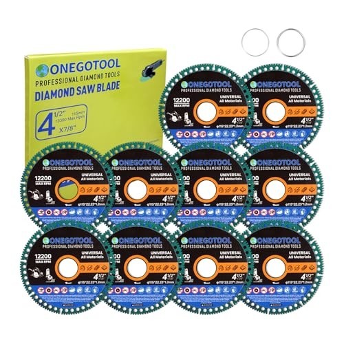 Indestructible 4.5" Cutting Discs for Angle Grinder - Metal, Tile, Granite, Marb