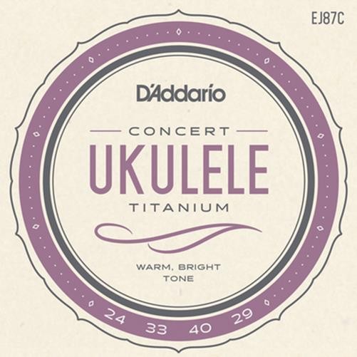 D'Addario Titanium Concert Ukulele Strings (3 Pack)