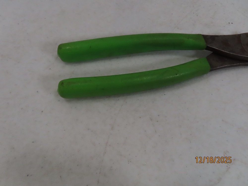 SNAP ON TOOLS Green Handled High Leverage Diagonal Cutting Pliers 388ACF *111*