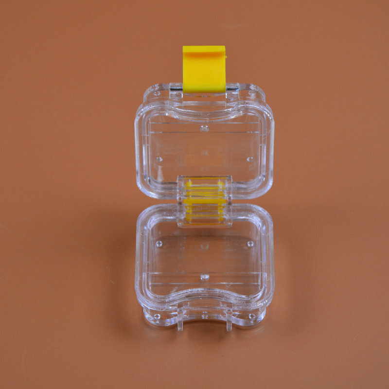 Clear Display Boxes Acrylic Membrane Storage Jewelry False Teeth Case 54*49*25mm