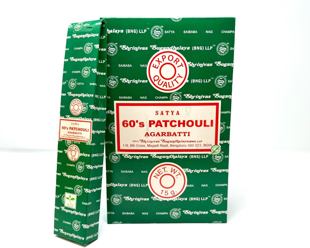 Satya 60'S PATCHOULI Incense Sticks Choose Amount (Sixties Patchouly)