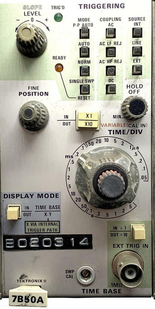 Tektronix TB50A Triggering Time Base Plug-In Module