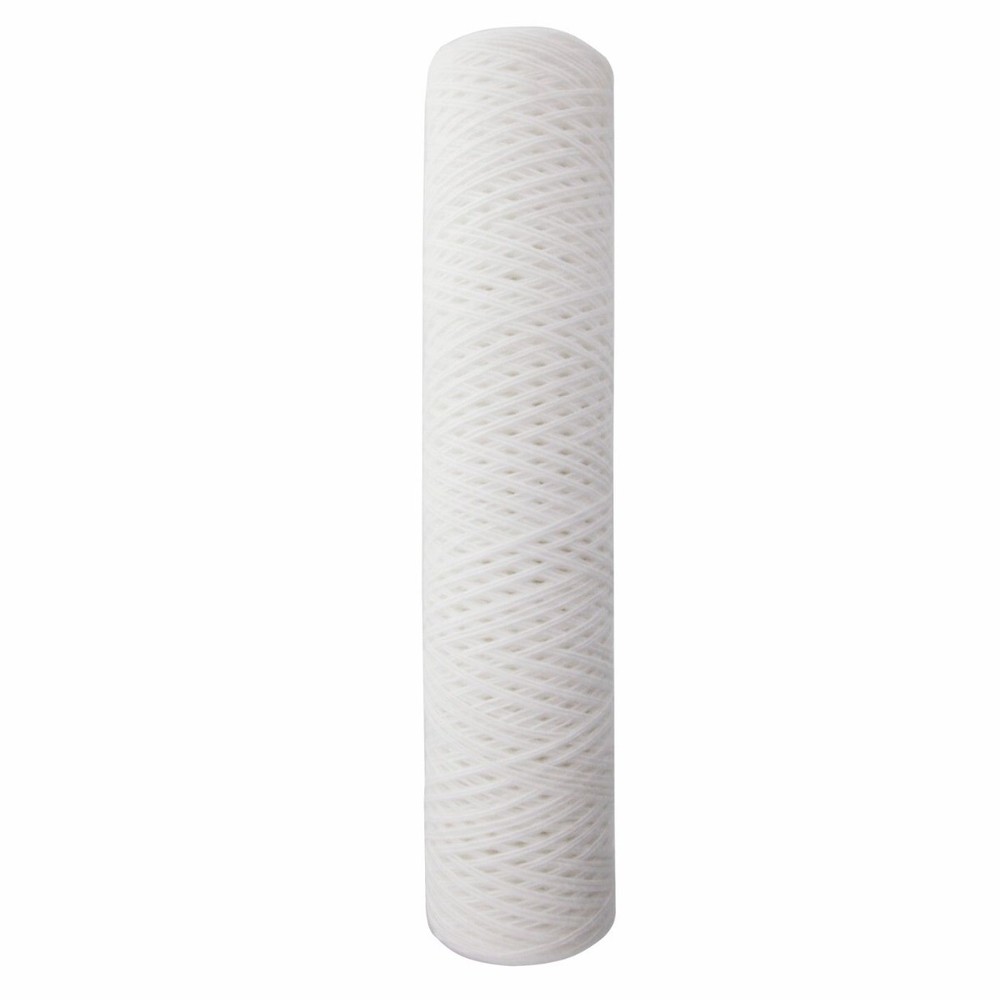 10 x 4.5 Inch 5 Micron String-Wound Polypropylene Sediment Water Filter 4-Pack