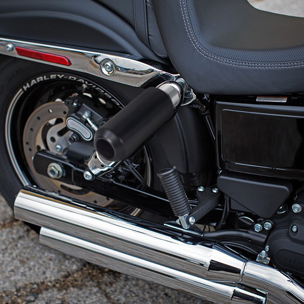 Black Guards Crash Bar & Frame Slider For Harley Dyna Super Glide FXD FXDC FXDB