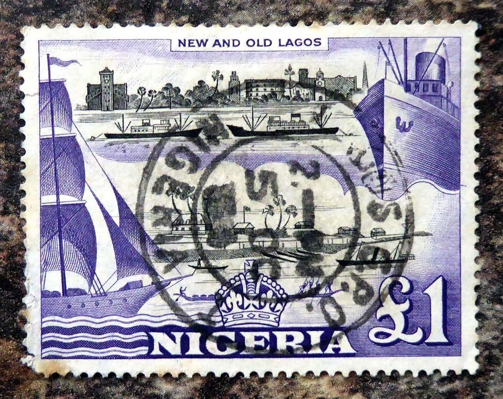 NIGERIA 1953 £1 Fine/Used Tiny Stain GS237