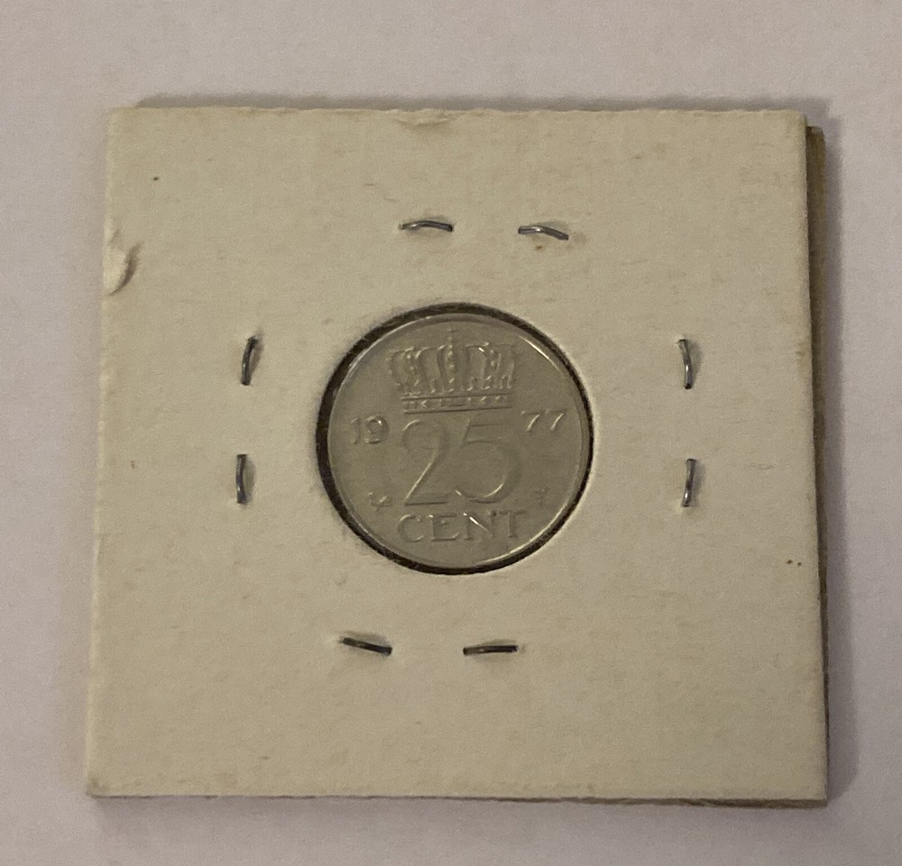 1977 Netherlands 25 Cent Coin B2
