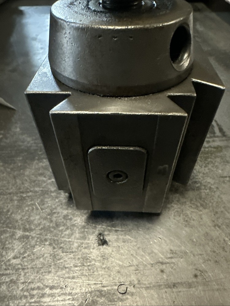 Yuasa 14” Lathe Quick Change CA Tool Block Yuasa?? Phase 11?? (Missing Handle)
