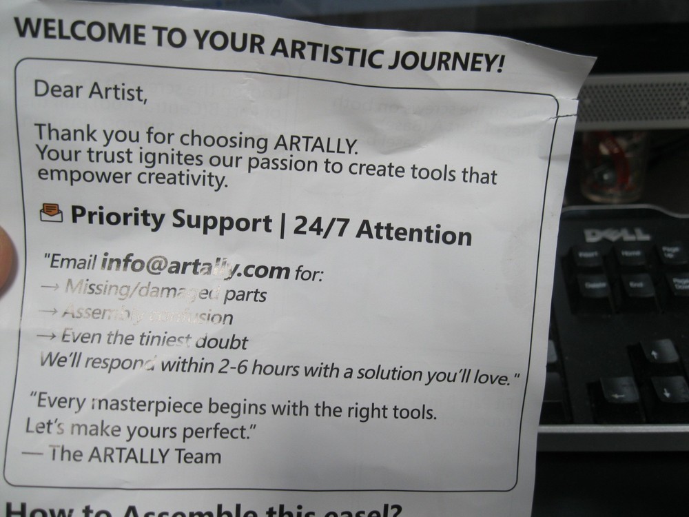ARTALLY ART STUDIO WOODEN ADJUSTABLE EASEL
