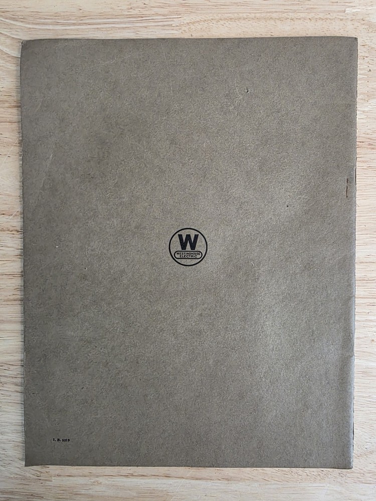 Vtg Westinghouse Induction Type Overcurrent Directional Manual