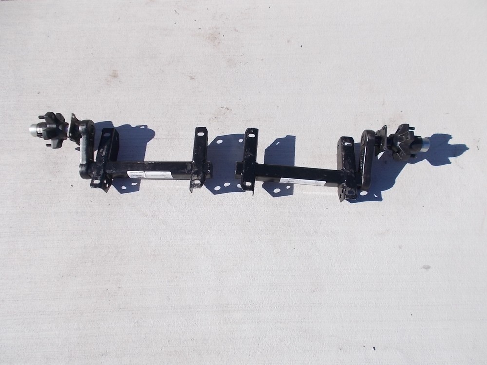 Pair of 1000# Torsion half axles w 22 UP Start angle Trailer Lower Deck Camper