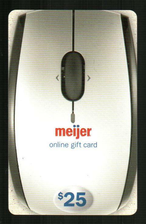 MEIJER Computer Mouse ( 2009 ) Gift Card ( $0 - NO VALUE  )