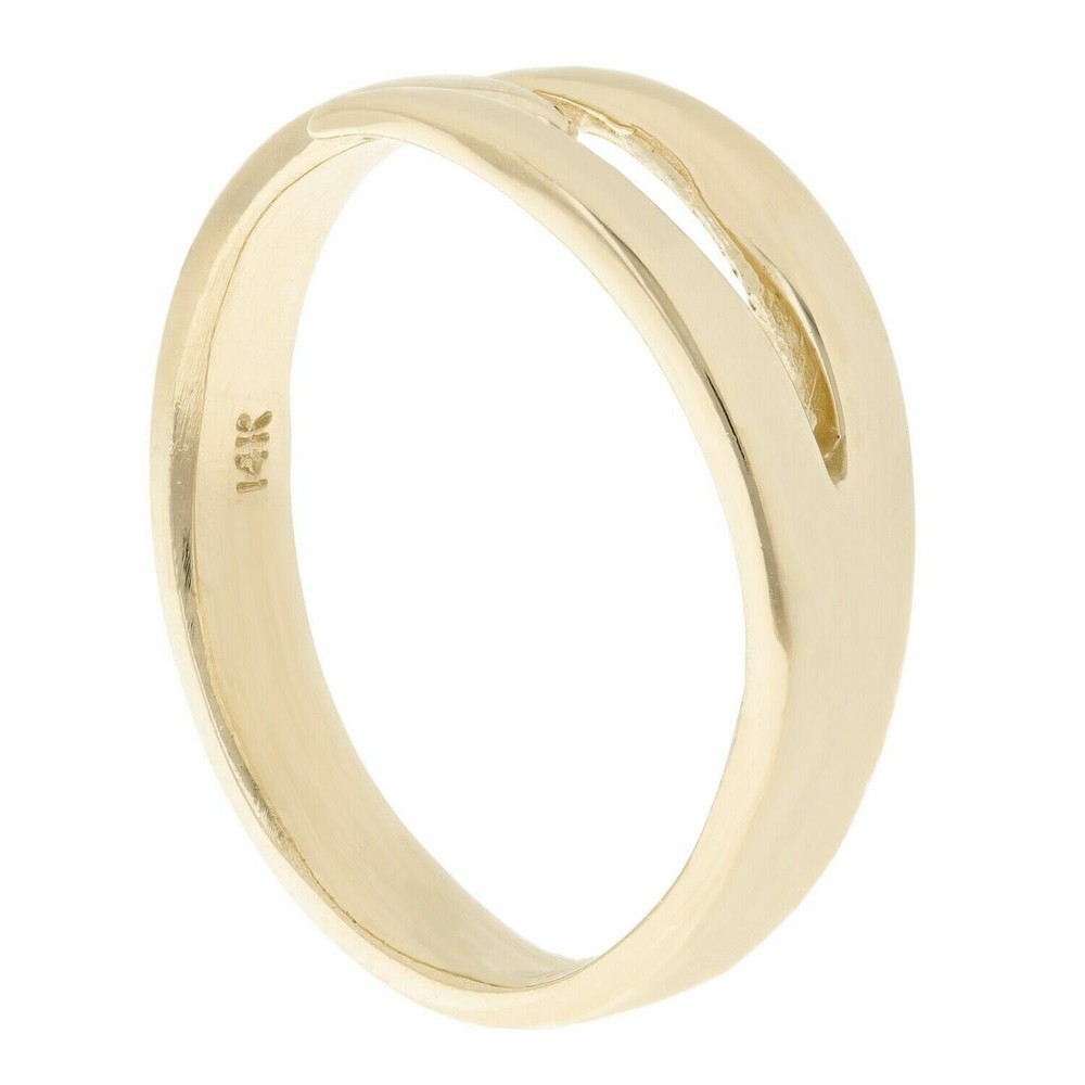 14k Yellow Gold Stackable Claw Ring 3.3 grams Size 6.75