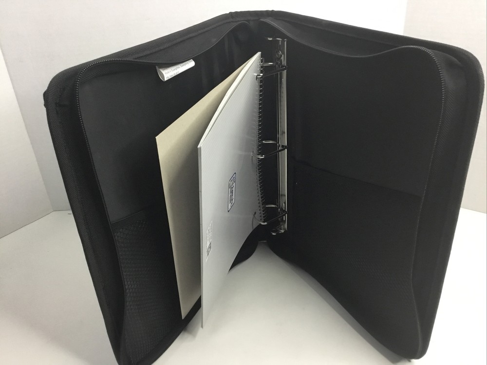 Tech Gear Mega Filled Binder Black Blue School With Date Planner