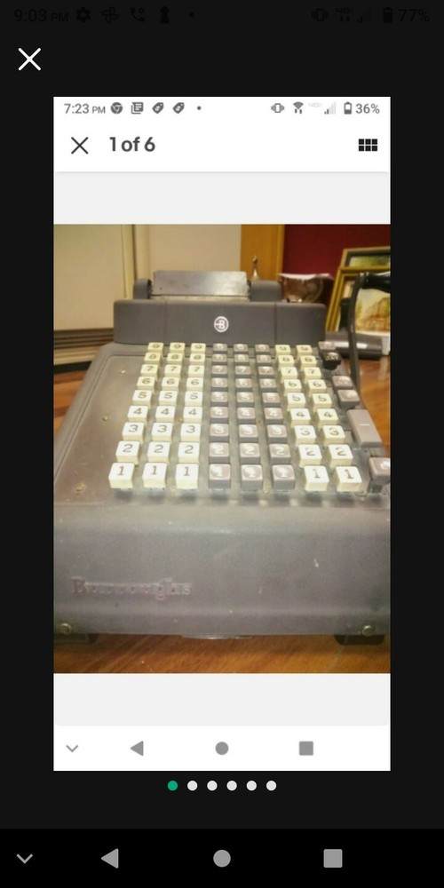 Early 20th Century Antique Burroughs Adding Machine