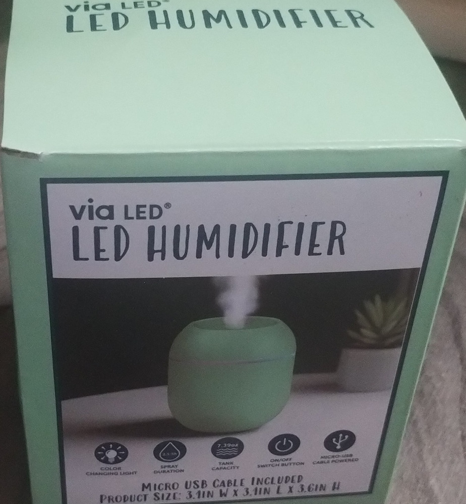 Mini LED Humidifier USB Mist Diffuser Color Changing Night Light Baby Room