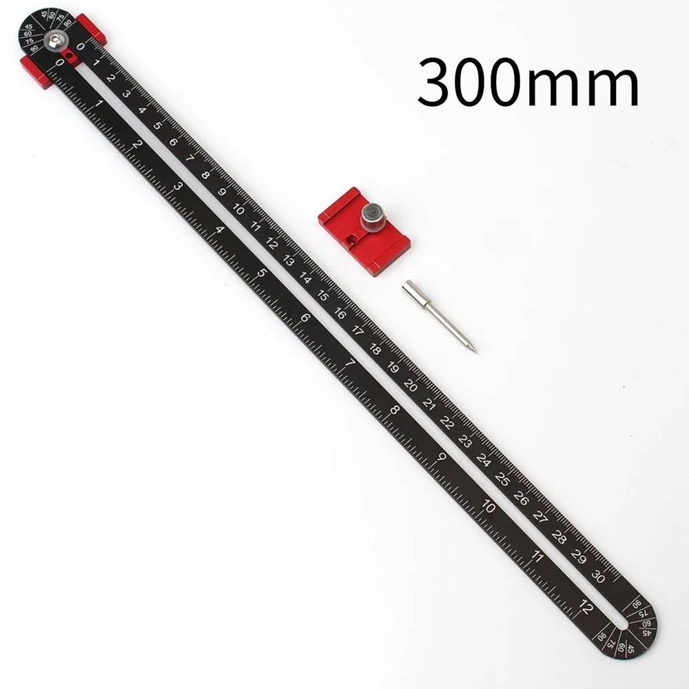 300mm Woodworking Compass Tool, Large Scribing Black