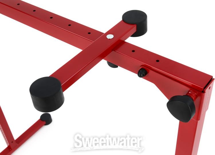 K&M 18820 Omega Pro Keyboard Stand - Ruby Red