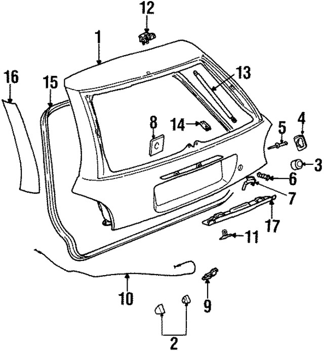 Genuine GM Strut Cylinder 21097176