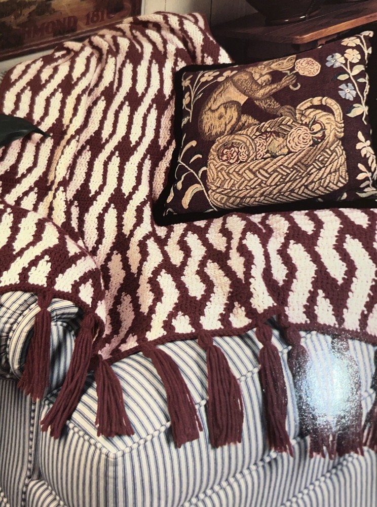 CROCHET Annie’s Afghan Quilt Club ~Pattern Cable~PATTERN Only~