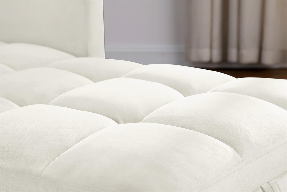 Convertible Sofa Bed Chairs 3-in-1 Multi-Functional Folding Sofa Beige