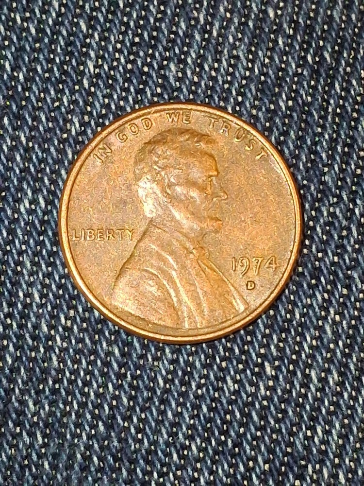 1974 d mint penny