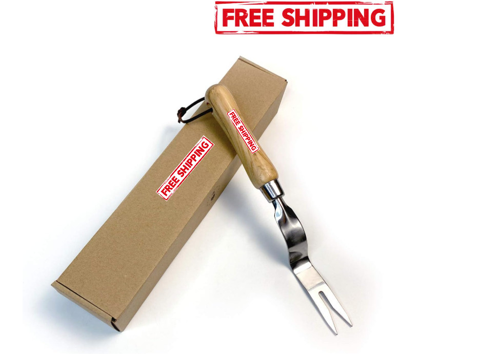 Hand Weeder Tool, Stainless Steel Gardening Weed Puller, Ash Wood Handle