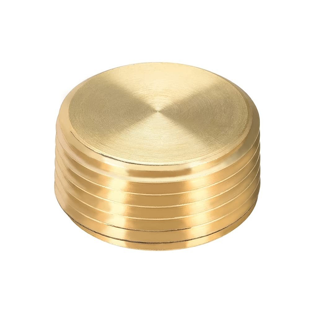 3/8 in NPT Plug Brass Pipe Fitting Countersunk Hex Thread Adapter 3 Pcs