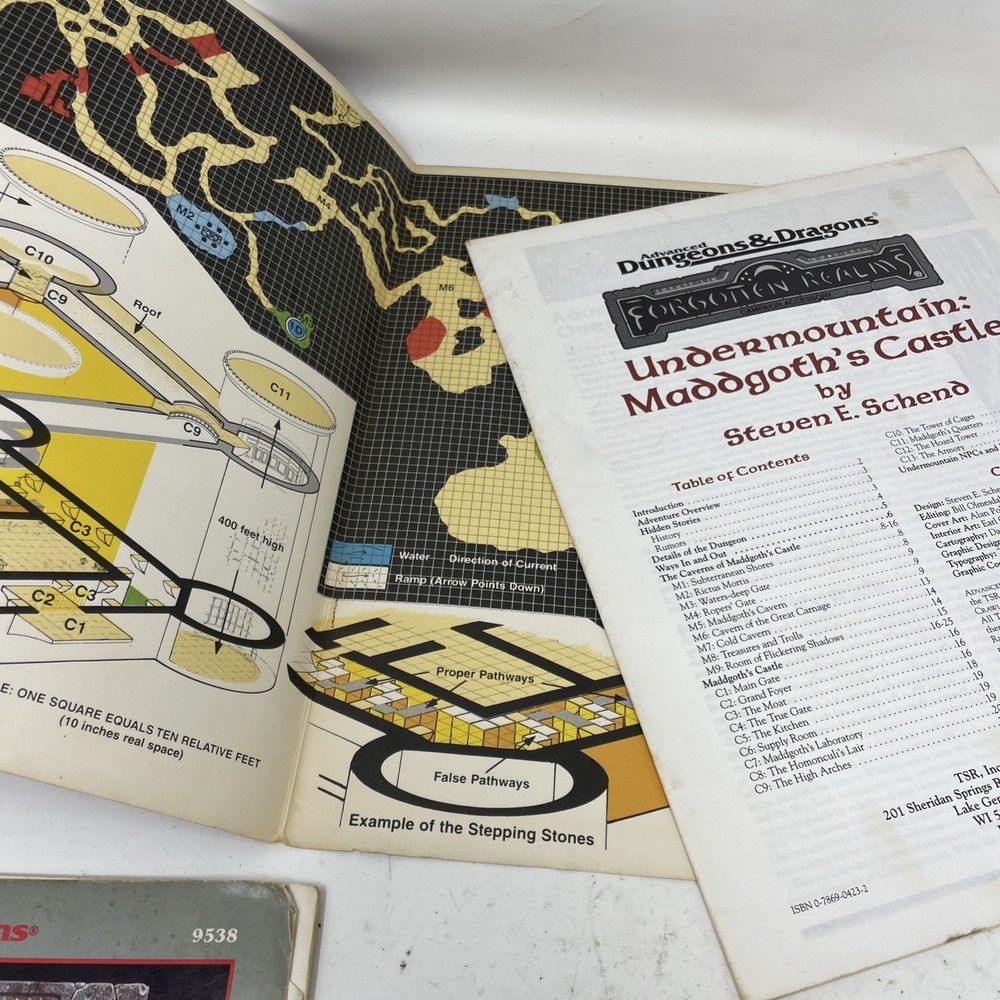 Advanced Dungeons & Dragons 2nd edition Forgotten Realms Undermountain books