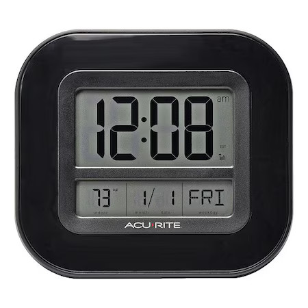 Atomic Digital Wall Clock, 9", 75172