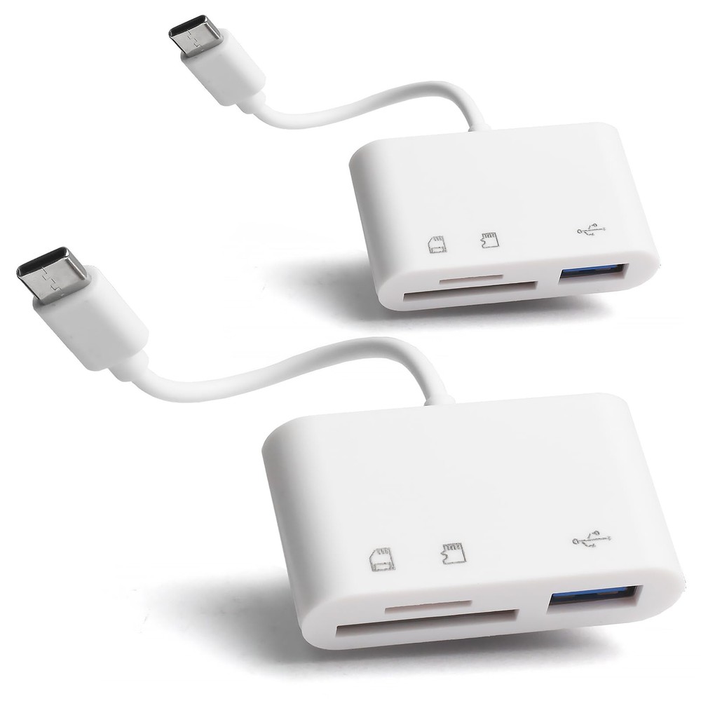 2 Pack SD Card Reader for Android Micro SD Card to USB Adapter USB C SD Card ...