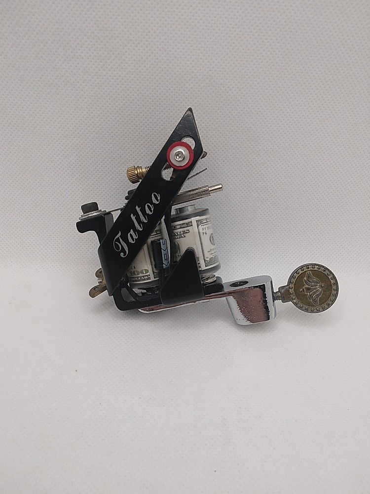 Tattoo Coil Machine Shader Liner 10 Wrap Iron, Black