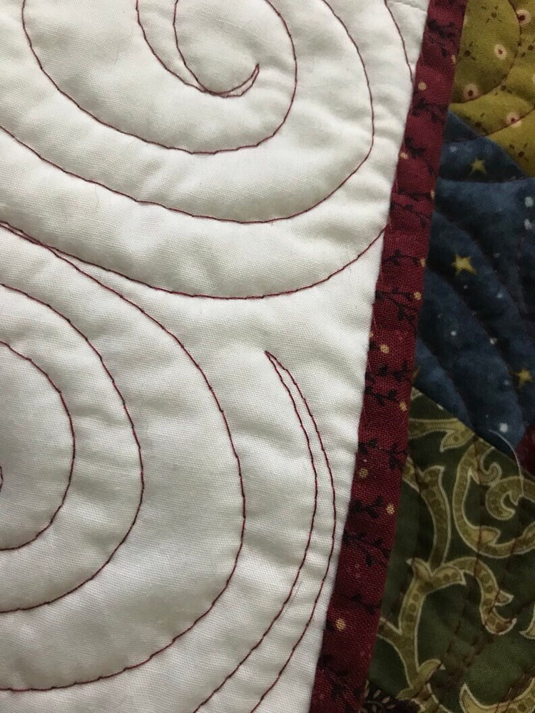 Country Strips Quilted Table Runner 16 by 40”