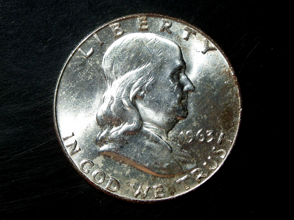1963-D UNC FRANKLIN HALF DOLLAR #5