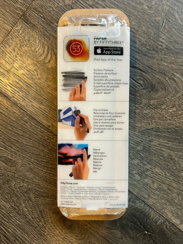 Apple Bluetooth Stylus Pencil Wood iPhone iPad Tablet Touchscreen