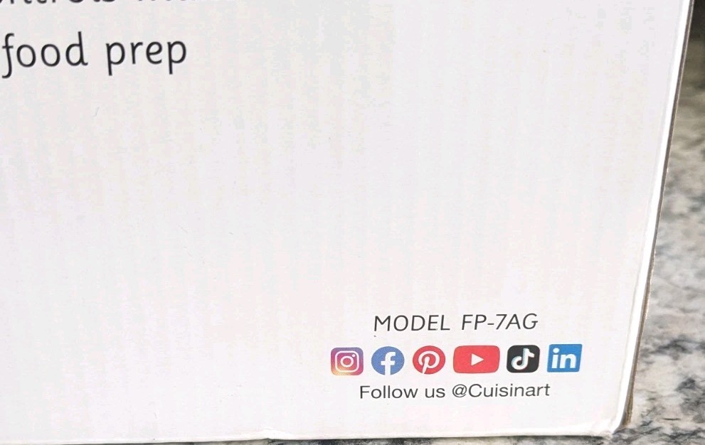 Cuisinart 7-Cup Food Processor, Anchor Gray, FP-7AG