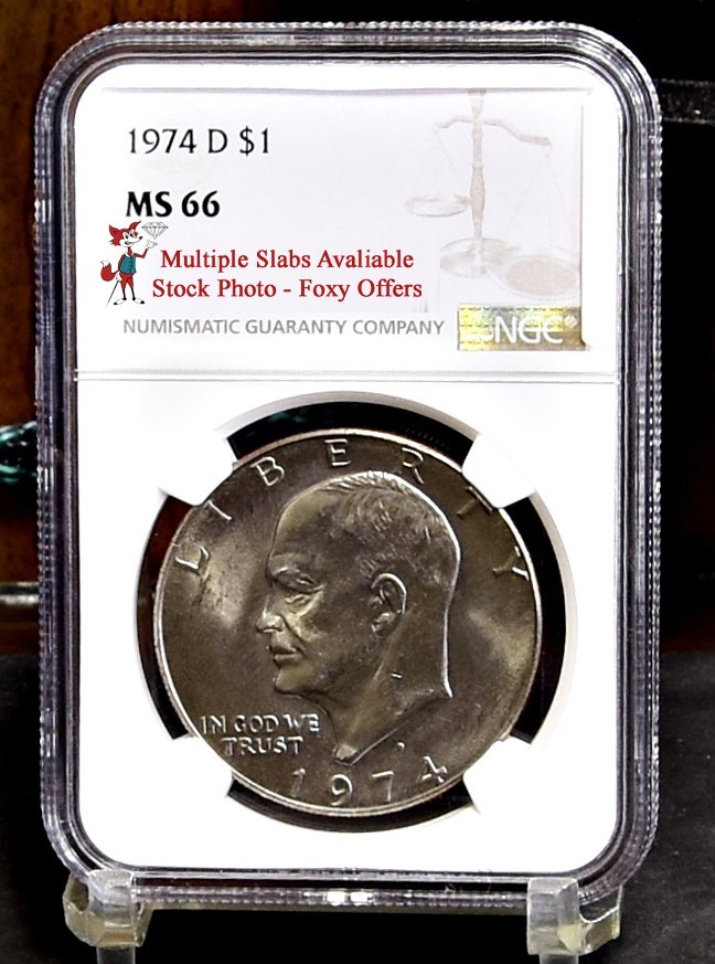 1974-D Eisenhower Dollar - NGC MS66 (Bulk)