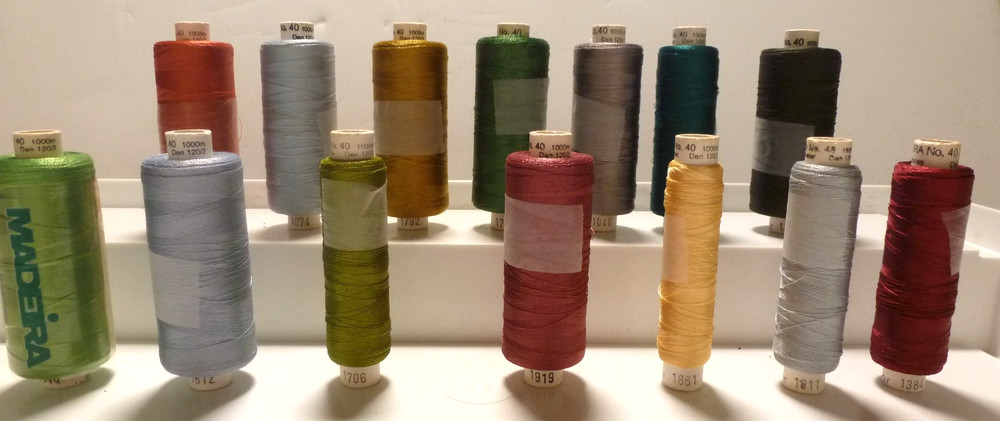 Lot of 14 Maderia Polyester Thread Used