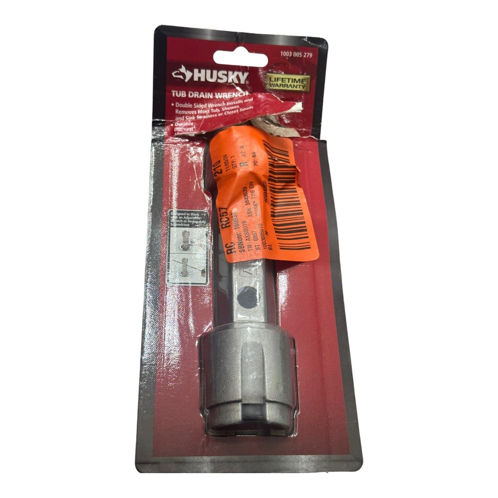 Husky Double Ended Tub Drain Wrench