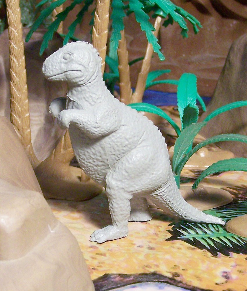Marx 1959-1960s Type II Allosaurus Dinosaur Medium Gray