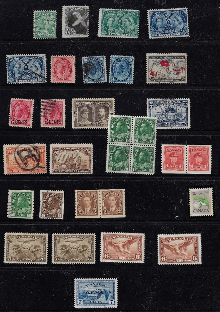 Small collection of common Canada issues as shown.  110920240915