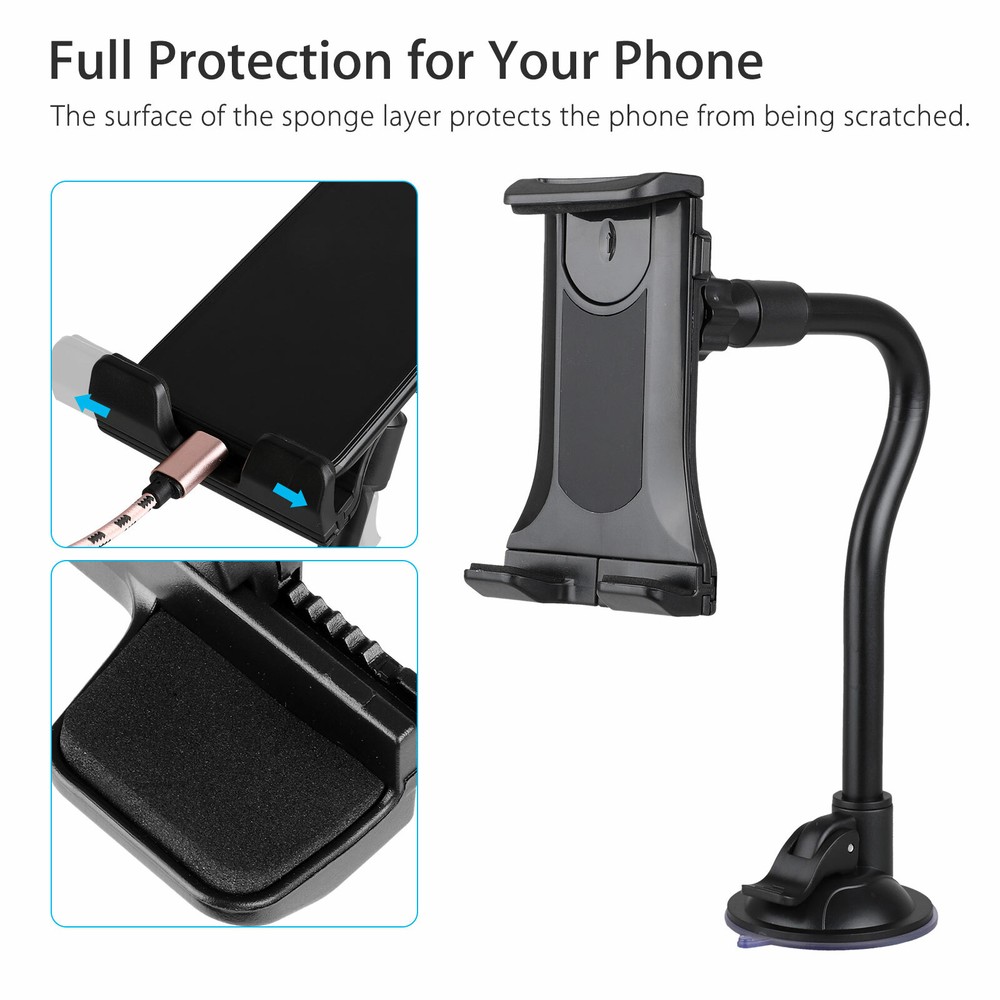 360° Car Windshield Dashboard suction Mount Holder Stand For Phone Tablet PC GPS